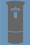 post box (mail address) icon